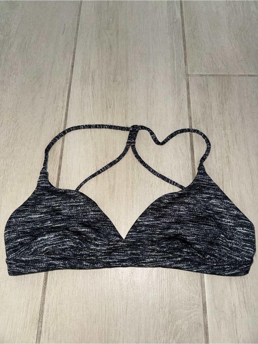 Victoria Secrect Black Marled sports bra
